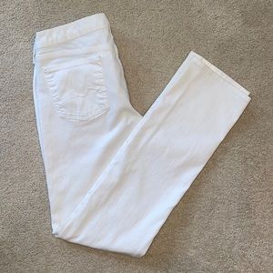 7 For All Mankind White Jeans